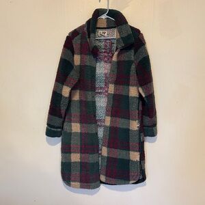 Vintage Plaid Fleece Jacket LIV outdoor size M